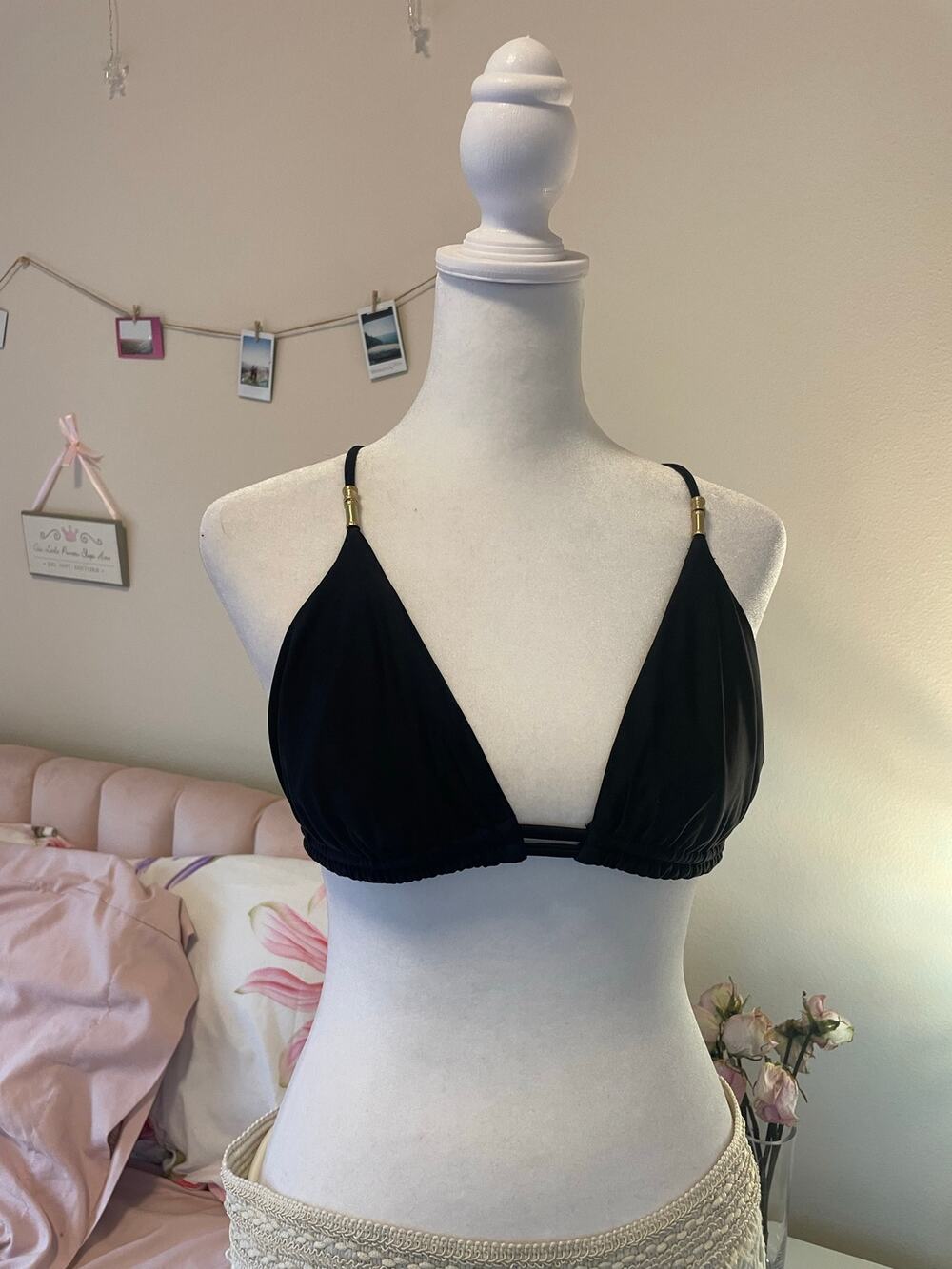 black  swim suit top